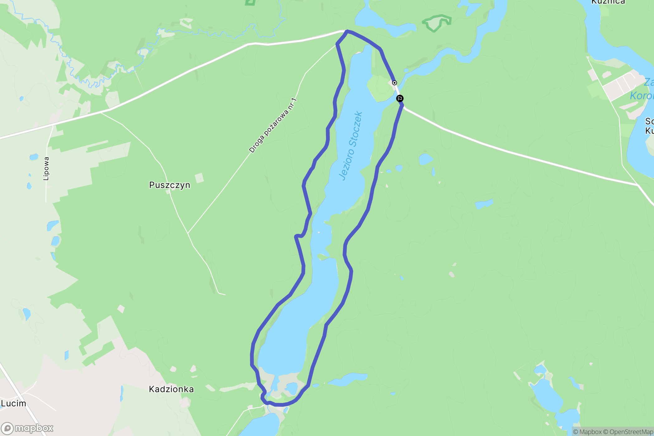 Krówka: mapa trasy - Poland