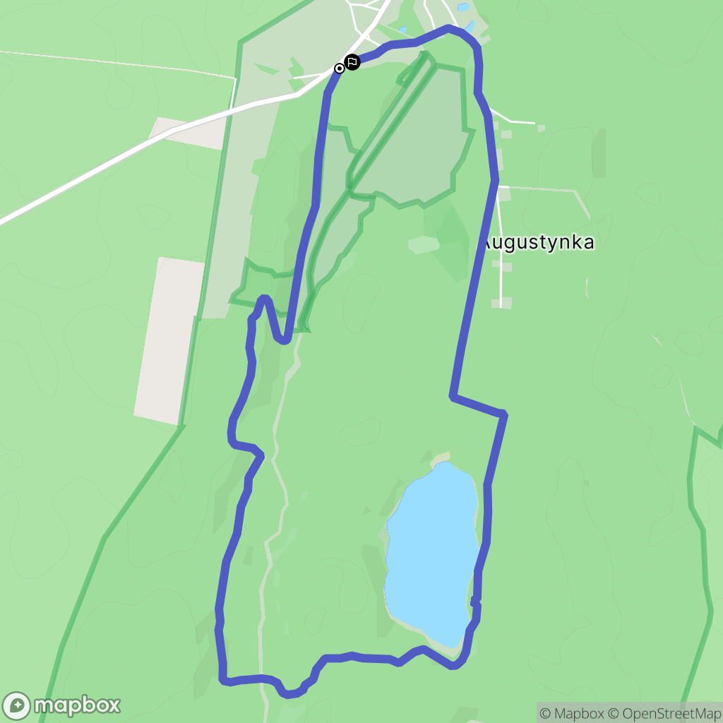 Gryżyna: mapa trasy - Poland
