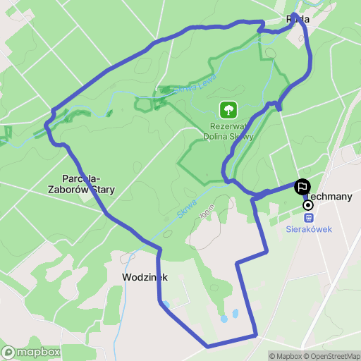 Sierakówek: mapa trasy - Poland