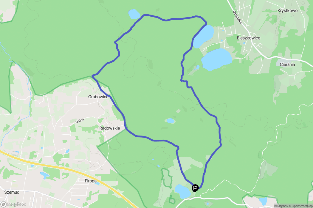 Dębnik: mapa trasy - Poland