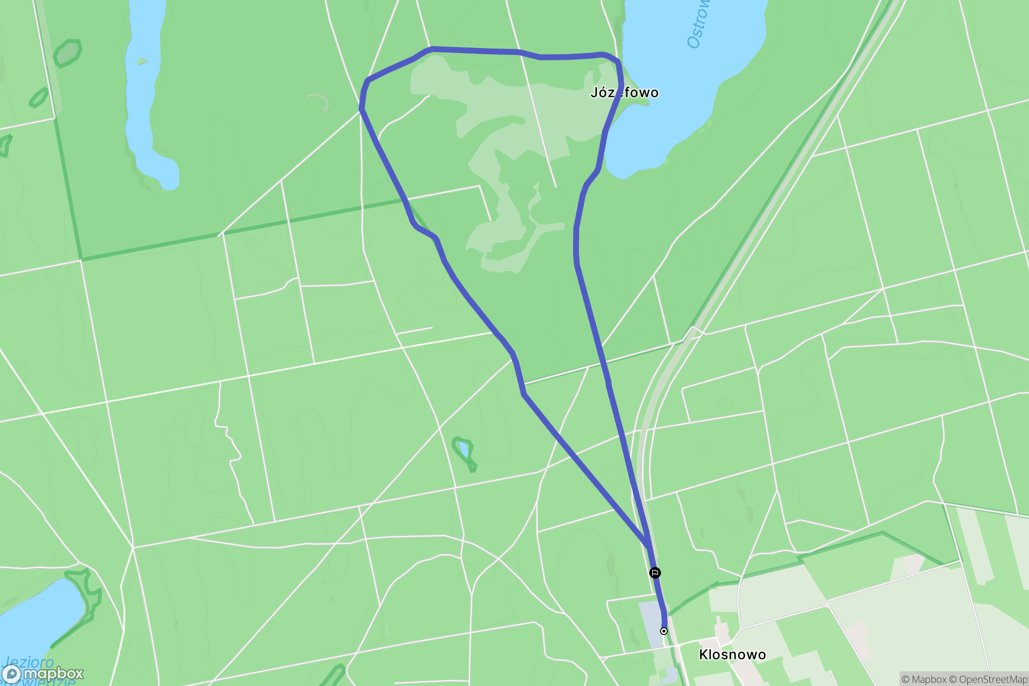 Klosnowo: mapa trasy - Poland