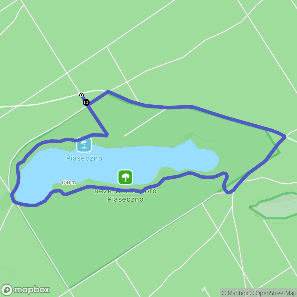 Laski: mapa trasy - Poland