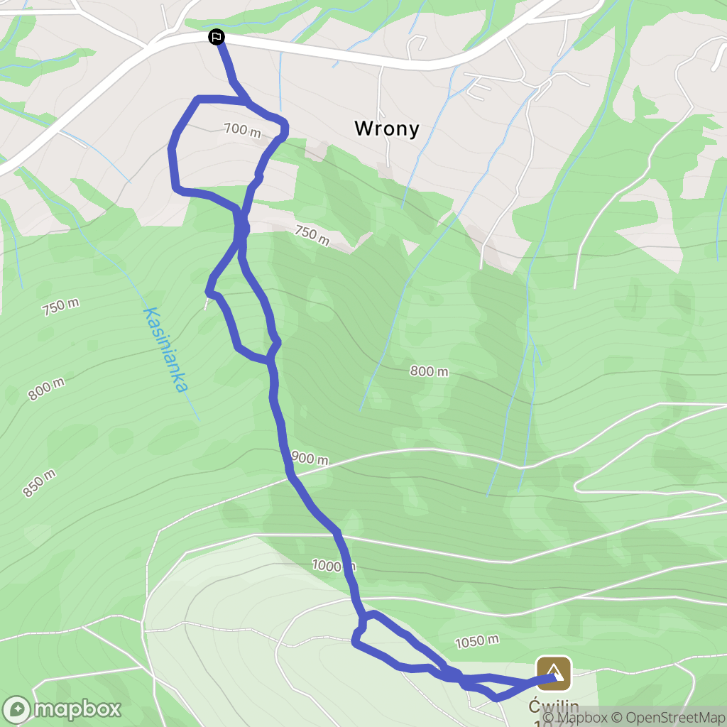Gruszowiec: mapa trasy - Poland
