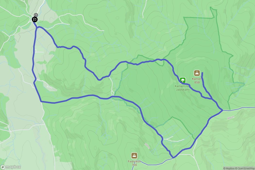 Lipowiec: mapa trasy - Poland