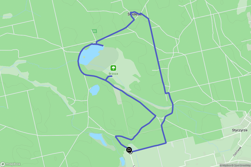 Lubockie: mapa trasy - Poland