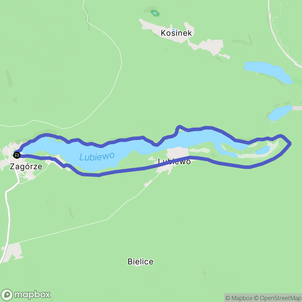 Zagórze: mapa trasy - Poland
