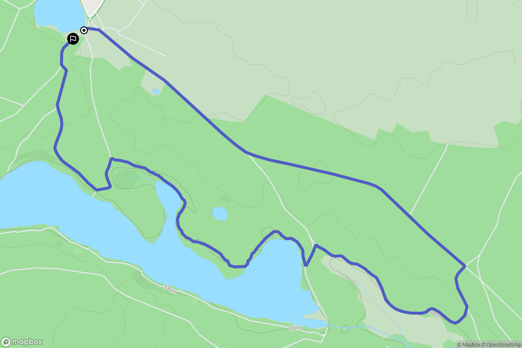 Gałęzów: mapa trasy - Poland