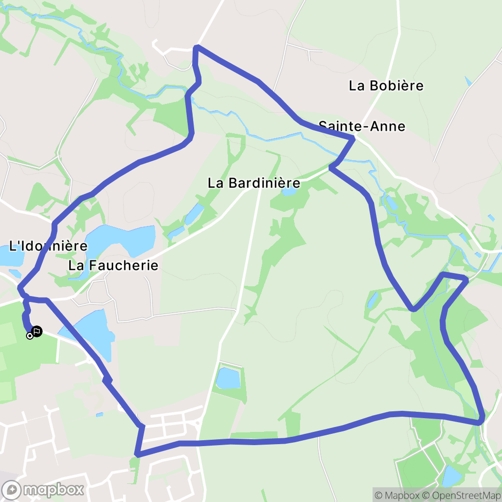 Le Poiré-sur-Vie : carte du parcours de randonnée - France