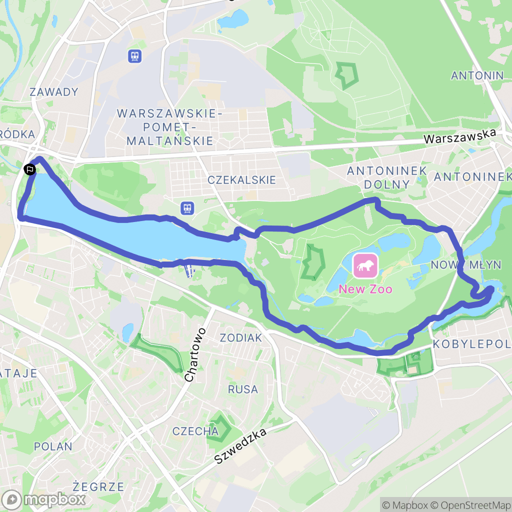 Poznań: mapa trasy - Poland