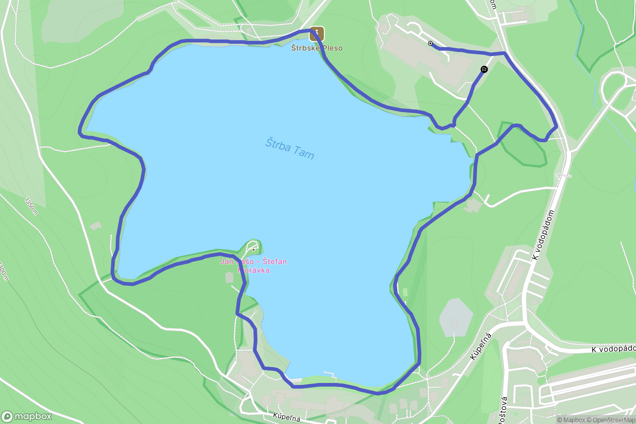 Vysoké Tatry: mapa trasy - Slovakia