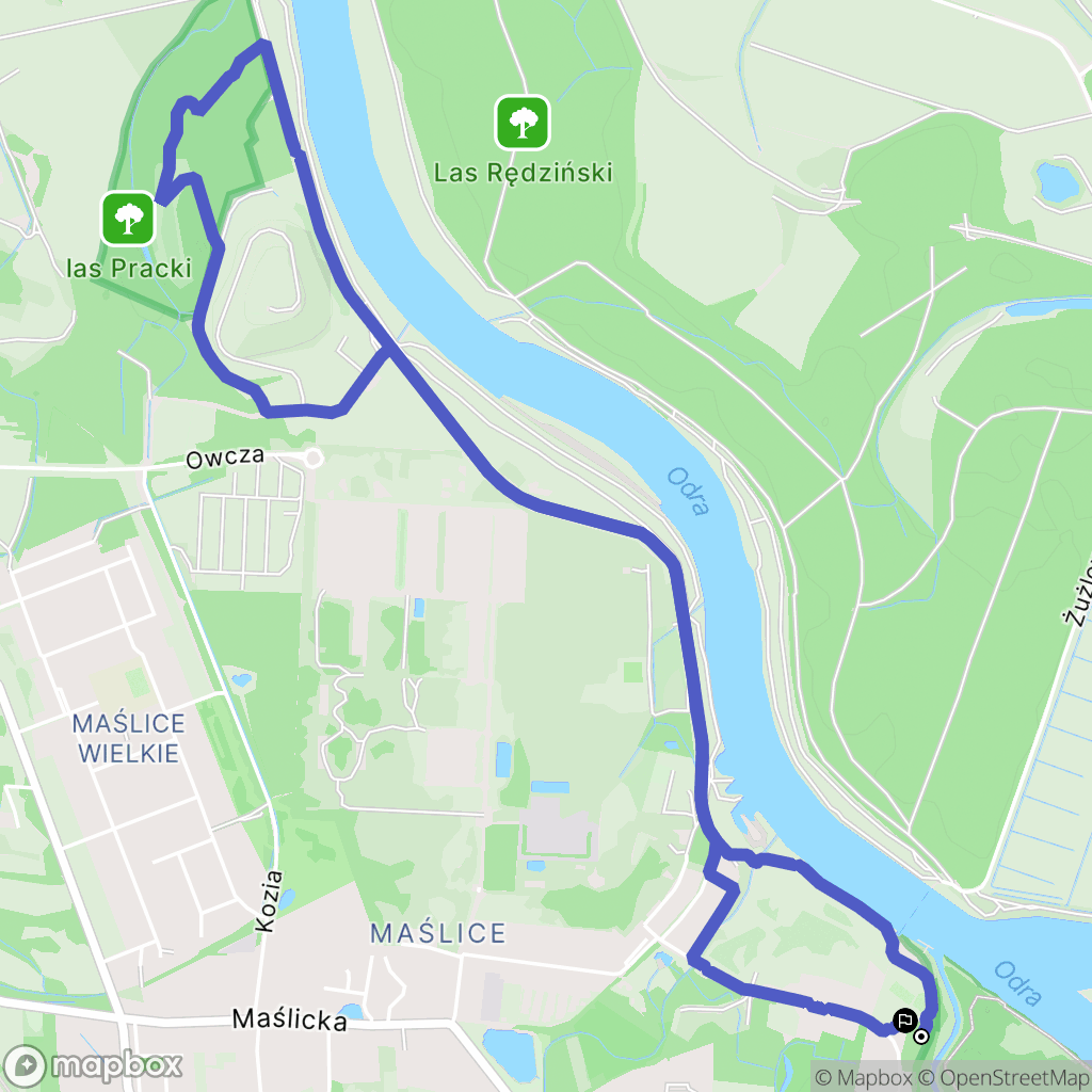 Wrocław: mapa trasy - Poland