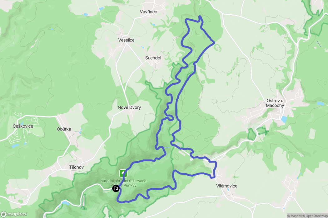 Blansko: mapa trasy - Czechia