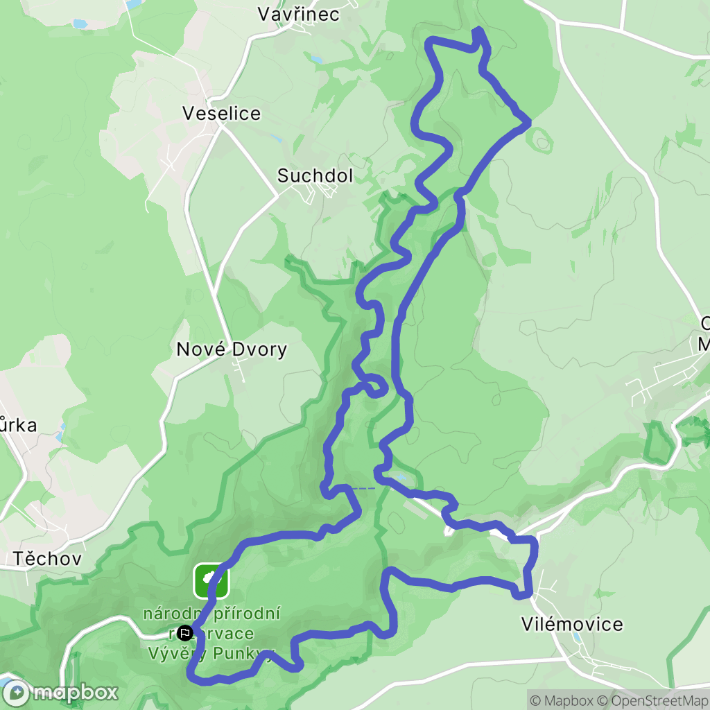 Blansko: mapa trasy - Czechia