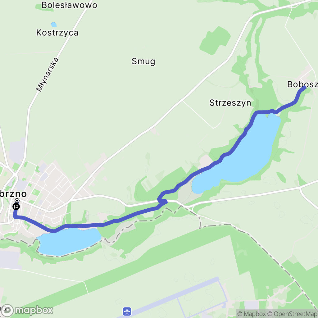 Debrzno: mapa trasy - Poland