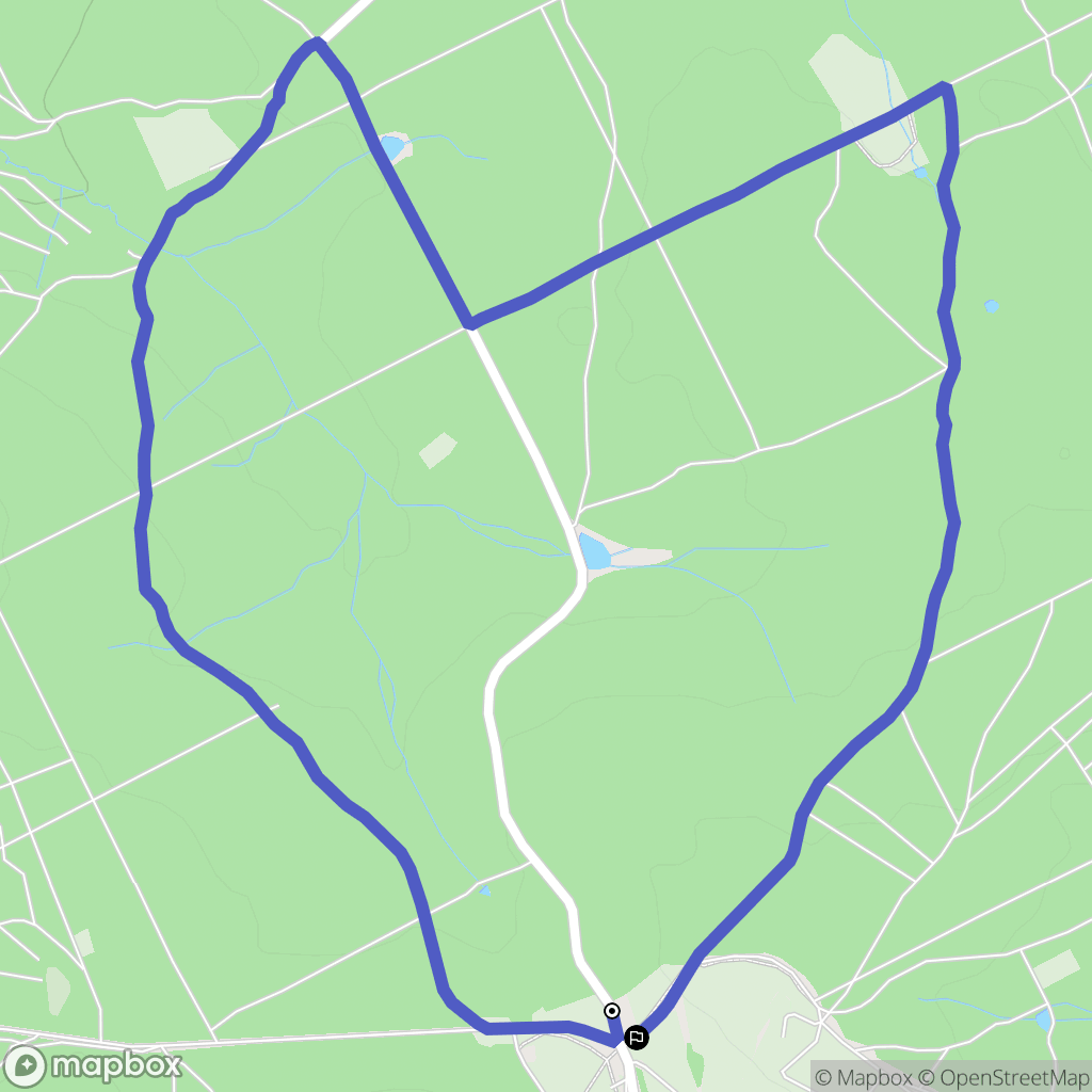 Osek: mapa trasy - Czechia