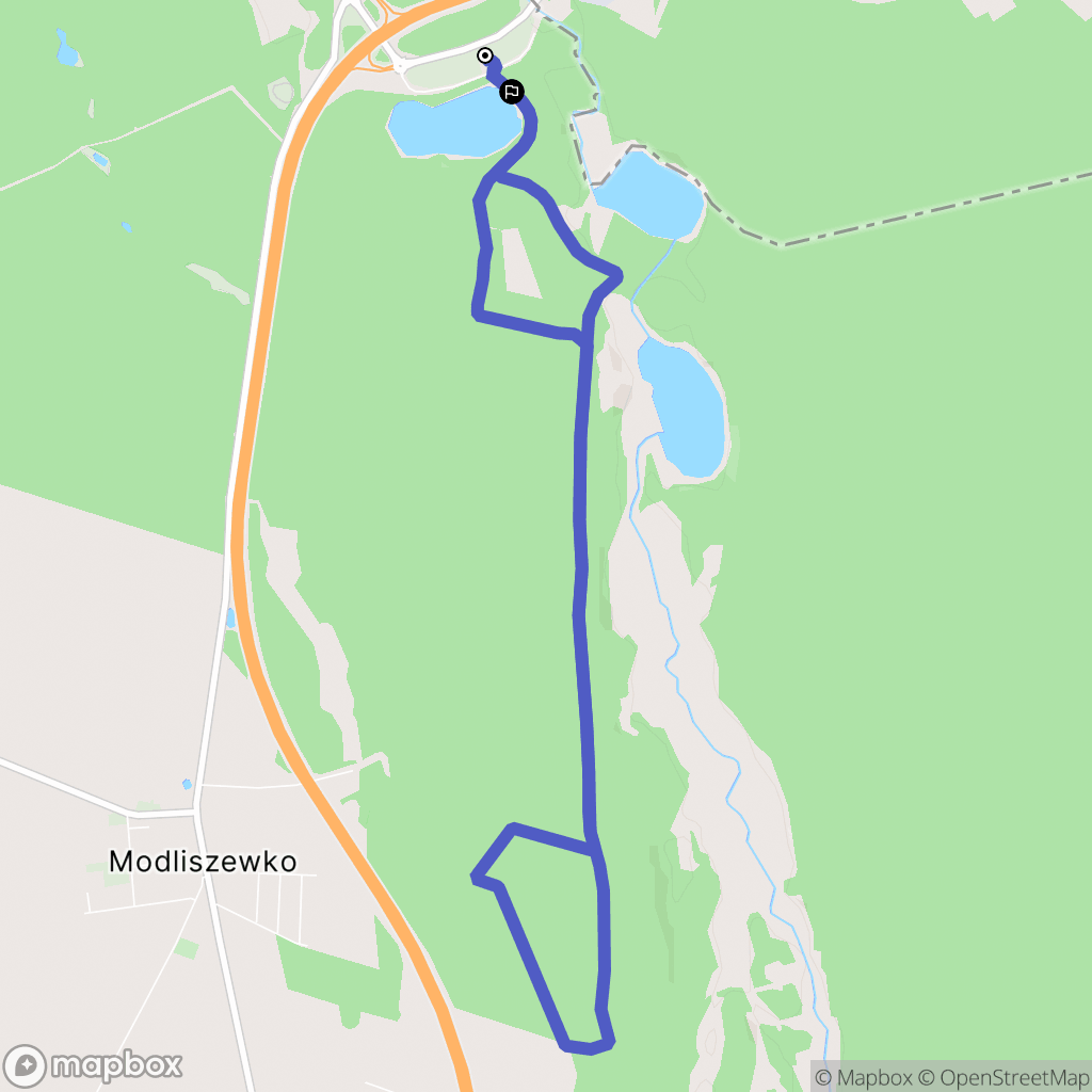 Mielno: mapa trasy - Poland