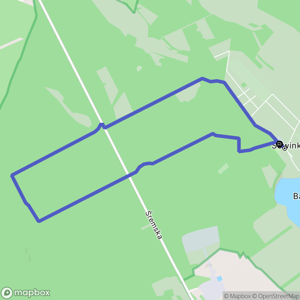 Sowinki: mapa trasy - Poland