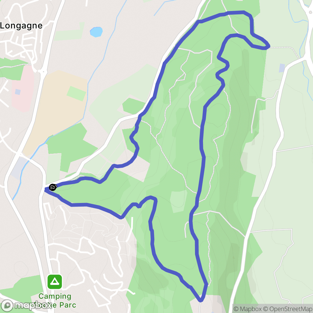 Gassin : carte du parcours de randonnée - France