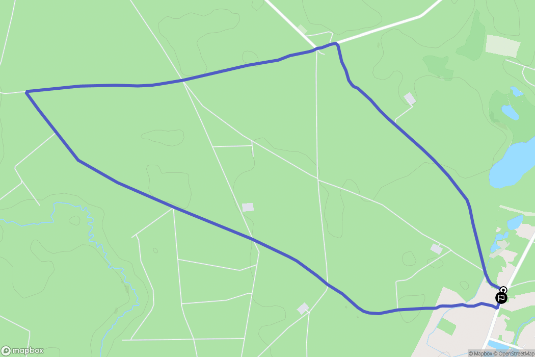 Barnówko: mapa trasy - Poland