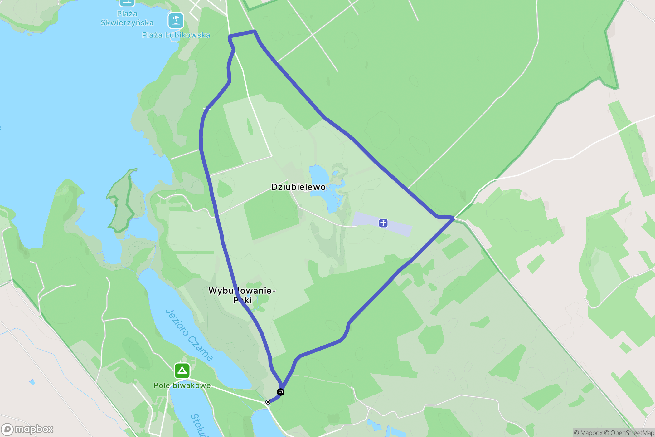 Stołuń: mapa trasy - Poland