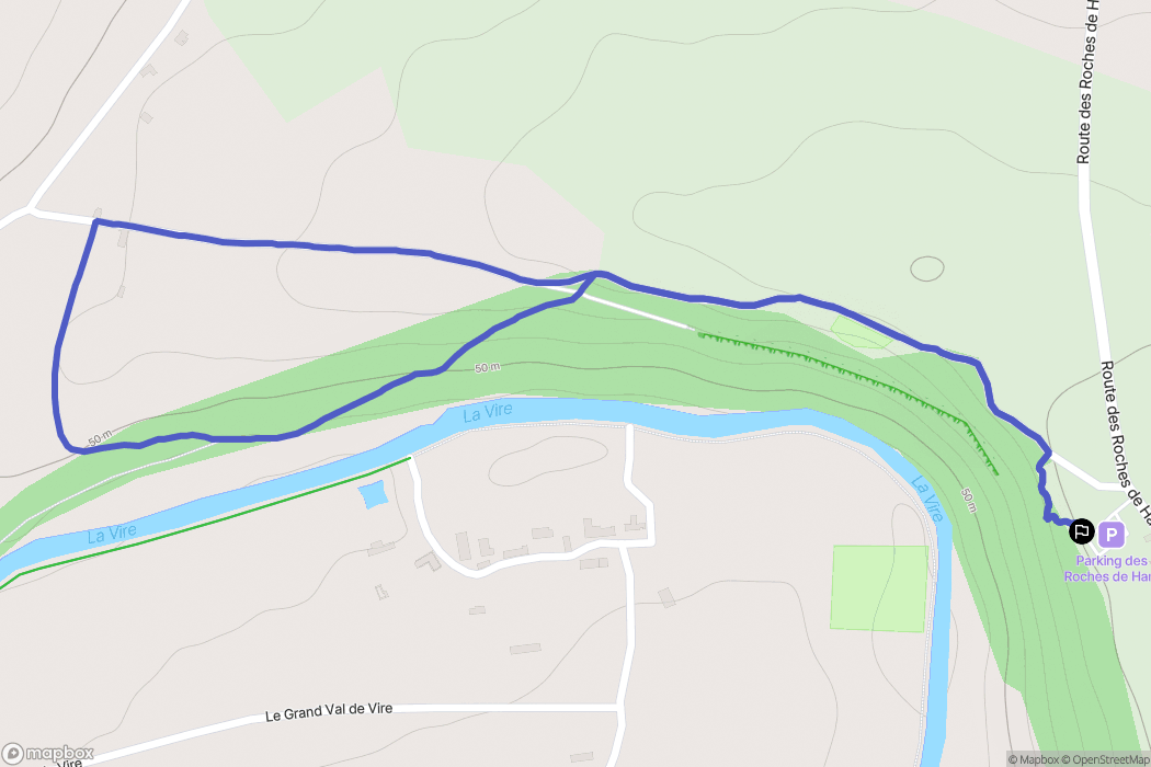 Torigny-les-Villes : carte du parcours de randonnée - France