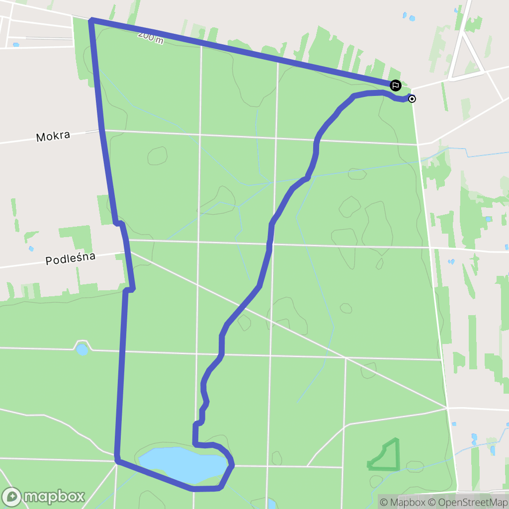Hermanów: mapa trasy - Poland