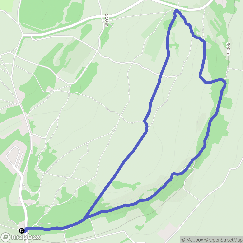 Marsannay-la-Côte : carte du parcours de randonnée - France