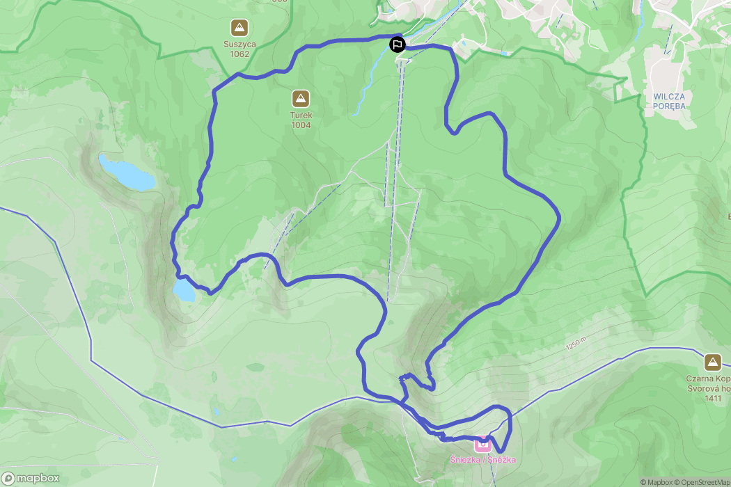 Karpacz: mapa trasy - Poland