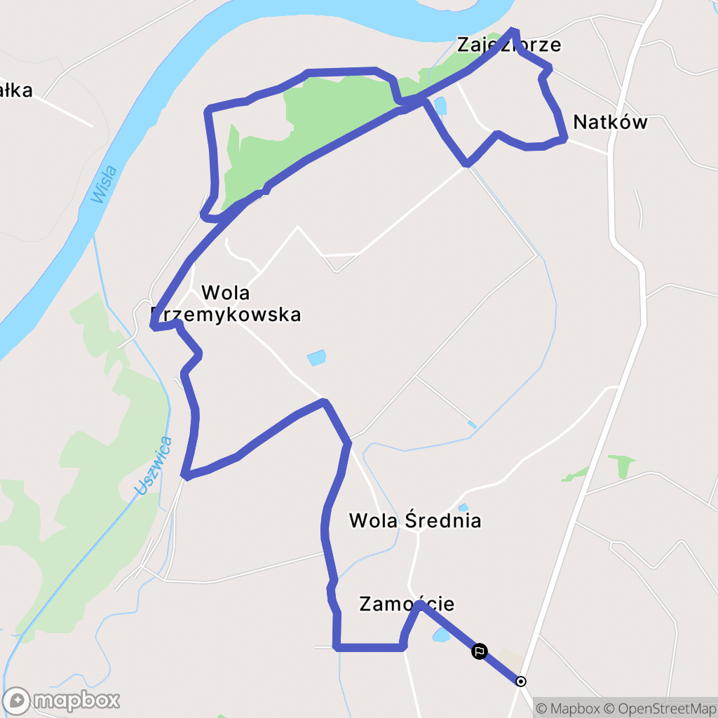 Wola Przemykowska: mapa trasy - Poland