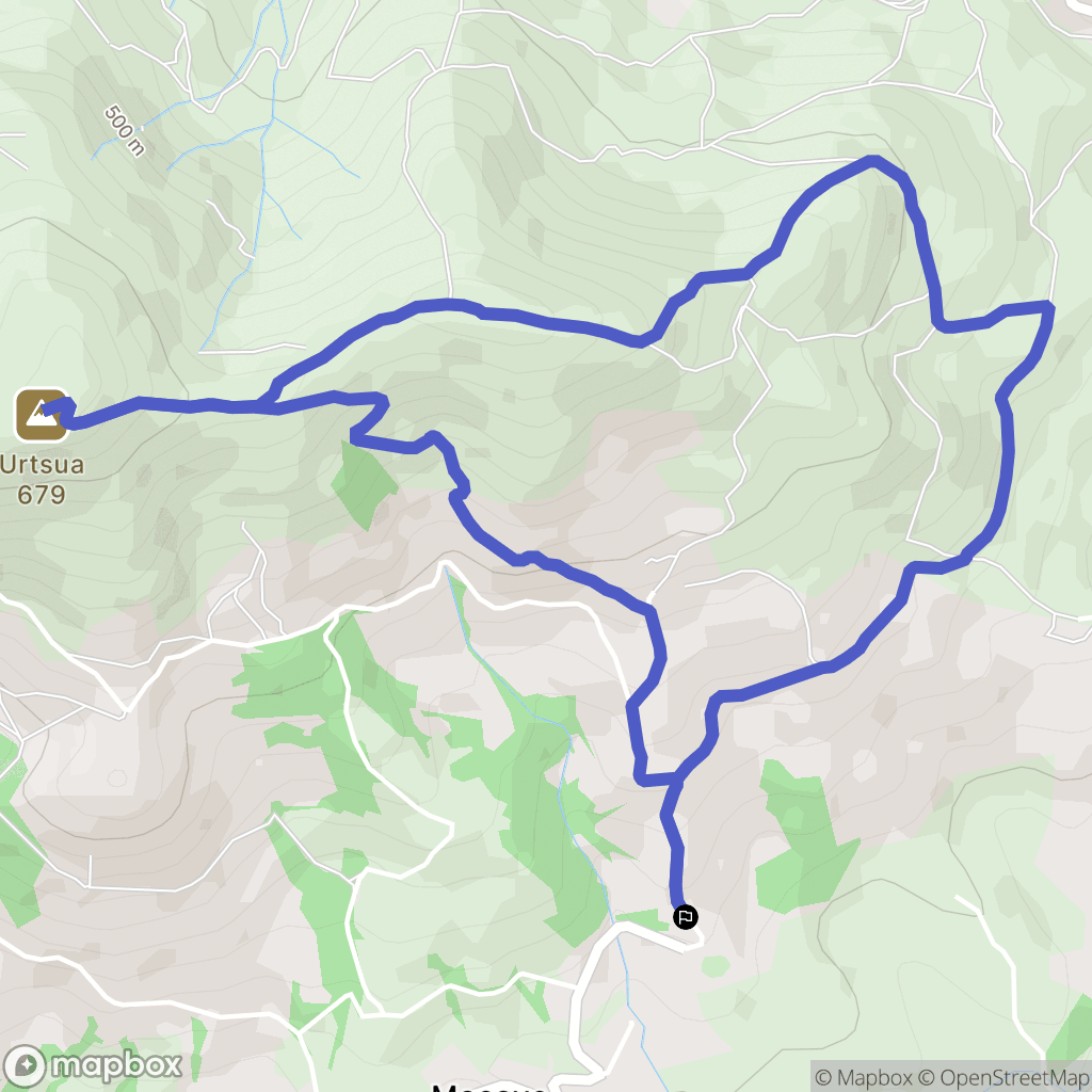 Macaye : carte du parcours de randonnée - France