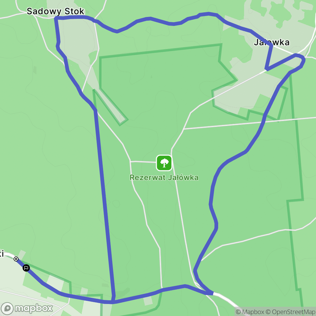 Jałówka: mapa trasy - Poland