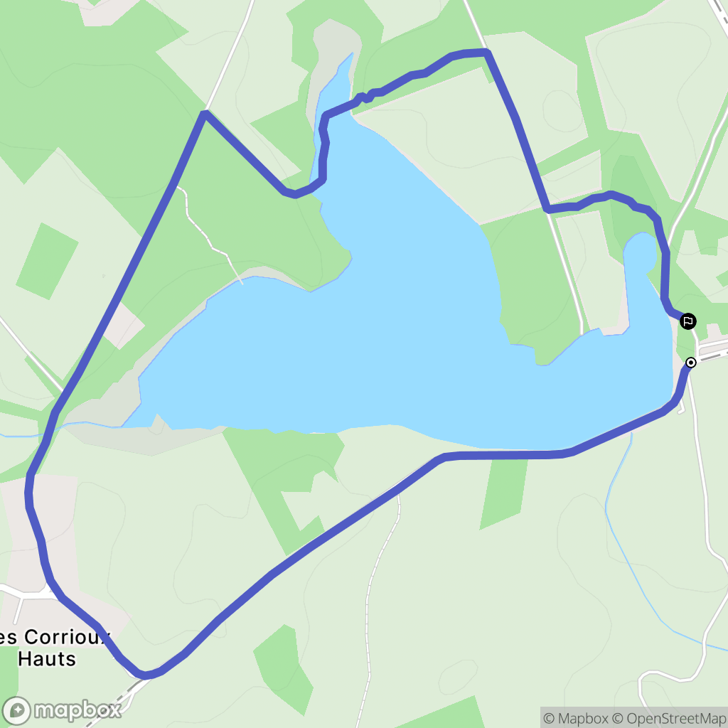 Montel-de-Gelat : carte du parcours de randonnée - France