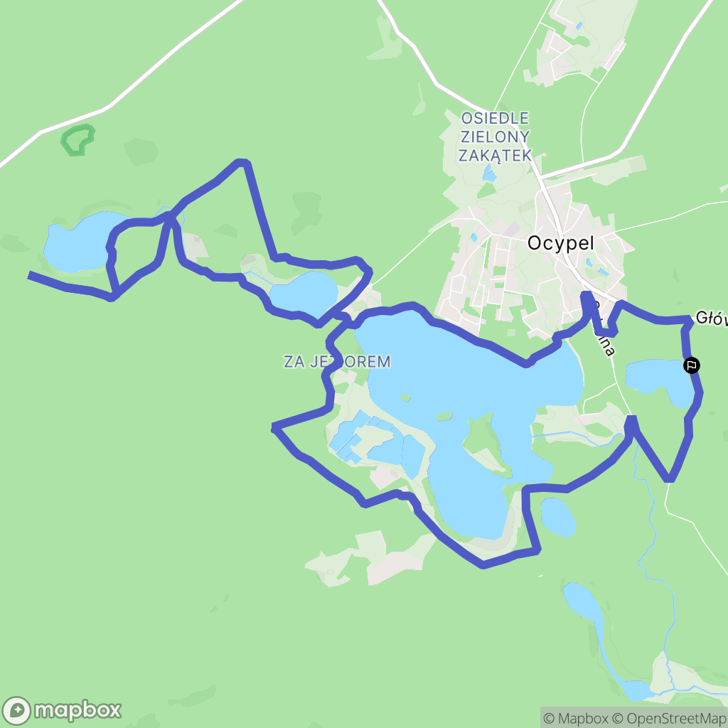 Ocypel: mapa trasy - Poland