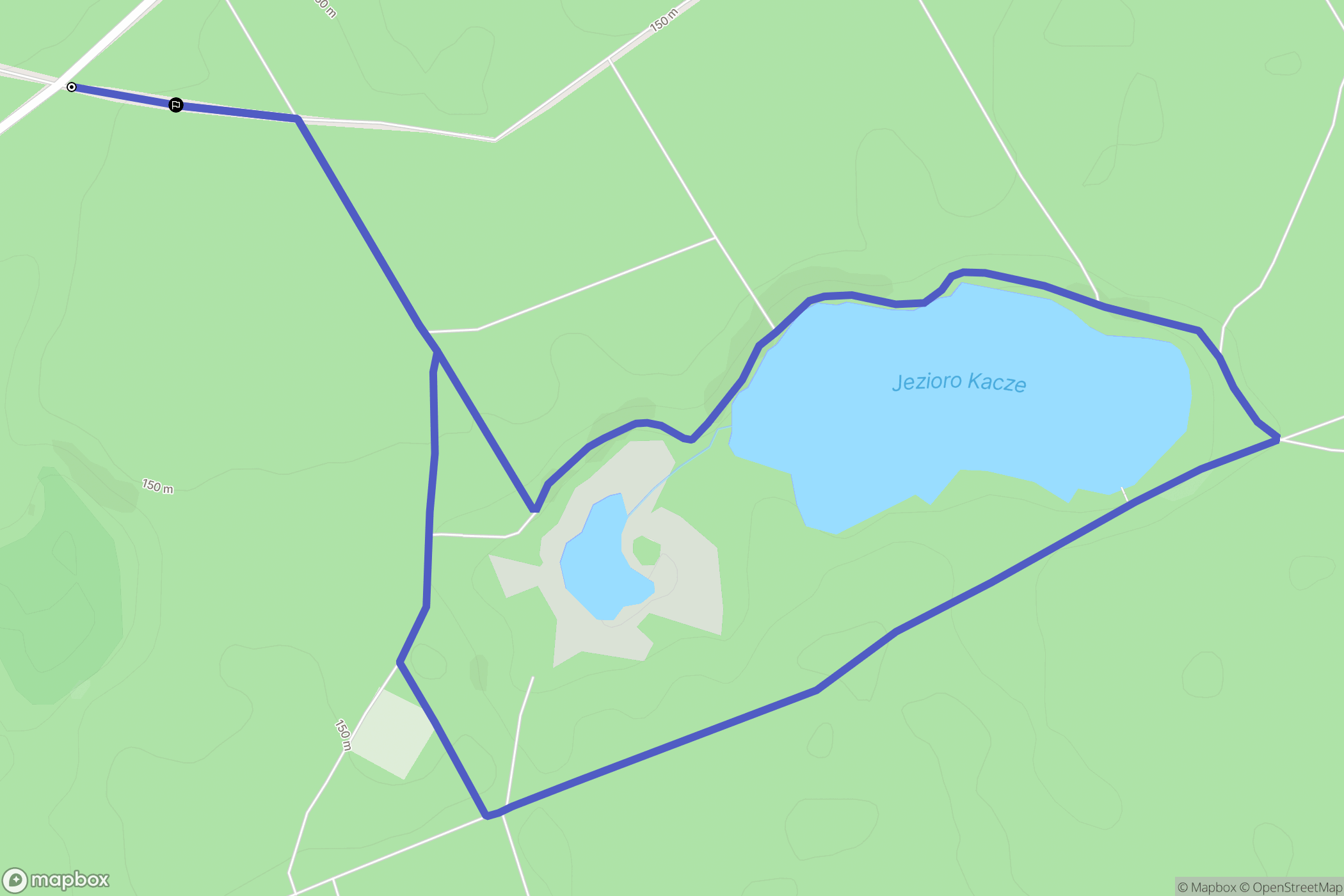 Nieradź: mapa trasy - Poland
