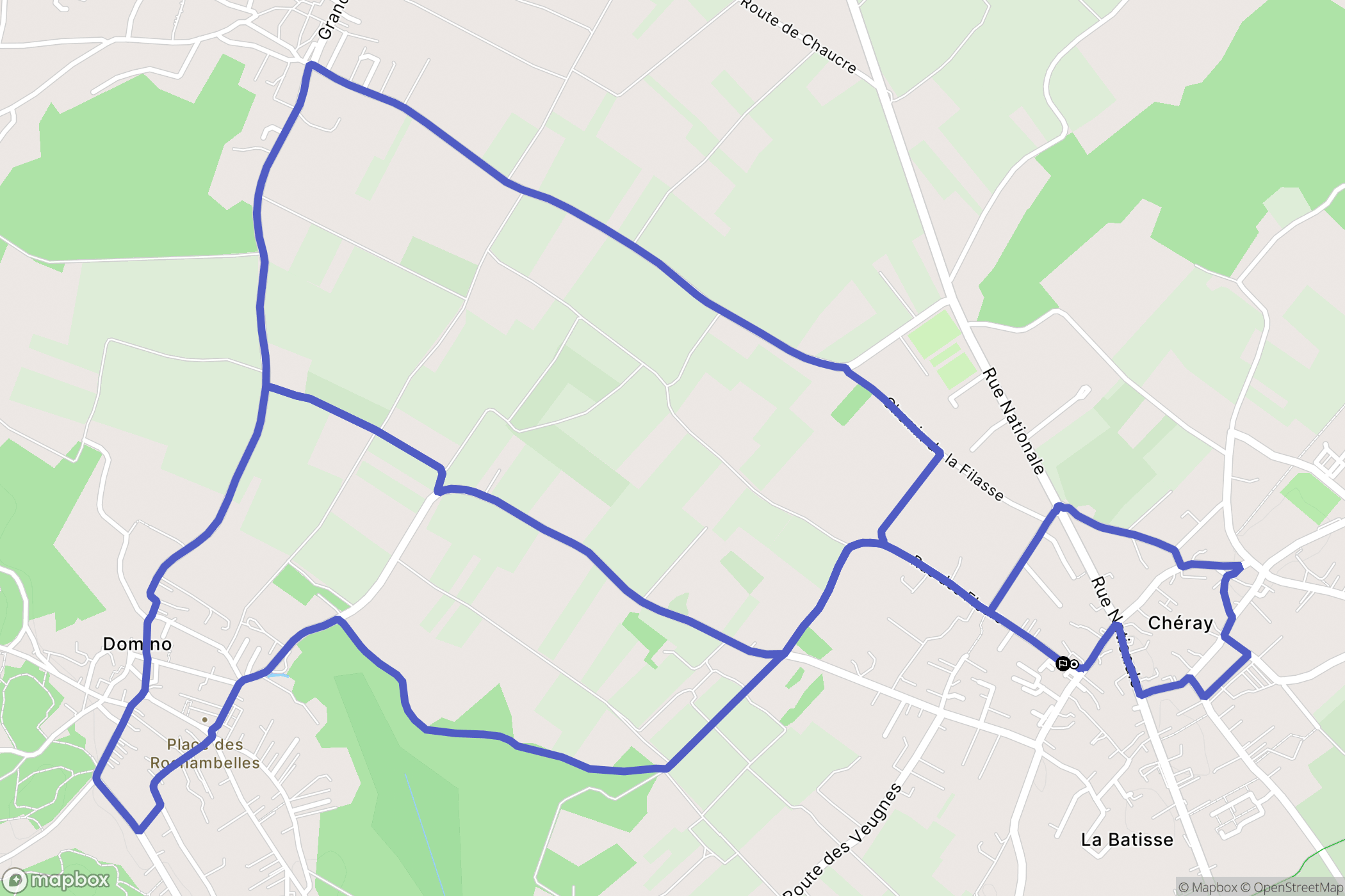 Saint-Georges-d'Oléron : carte du parcours de randonnée - France
