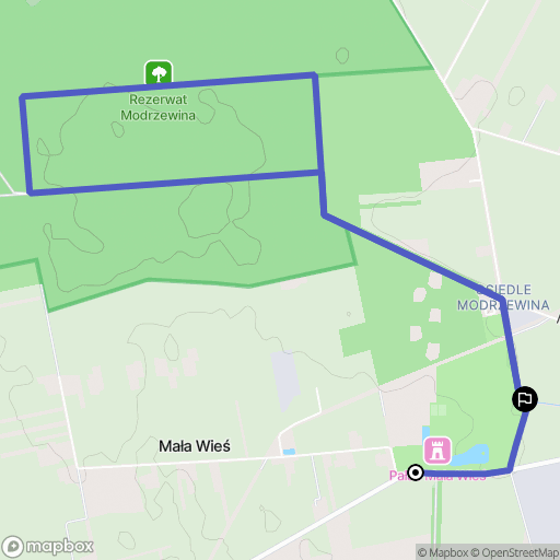 Belsk Duży: mapa trasy - Poland