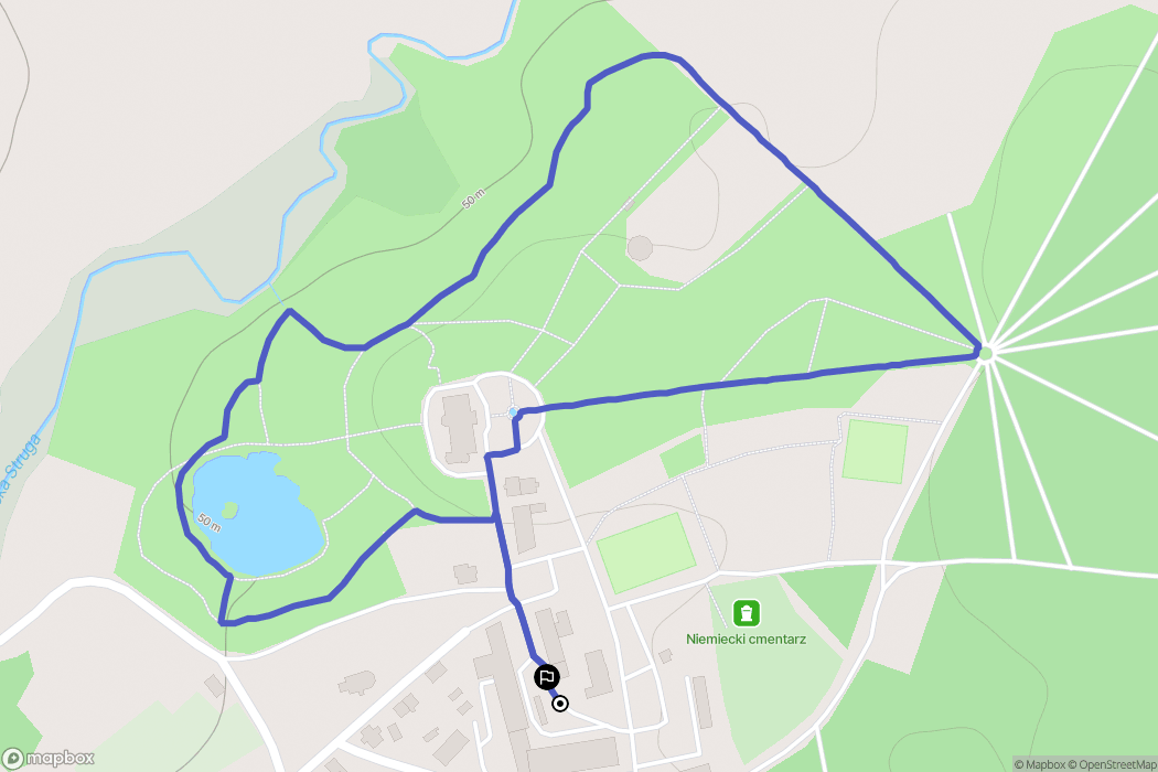 Mierzęcin: mapa trasy - Poland