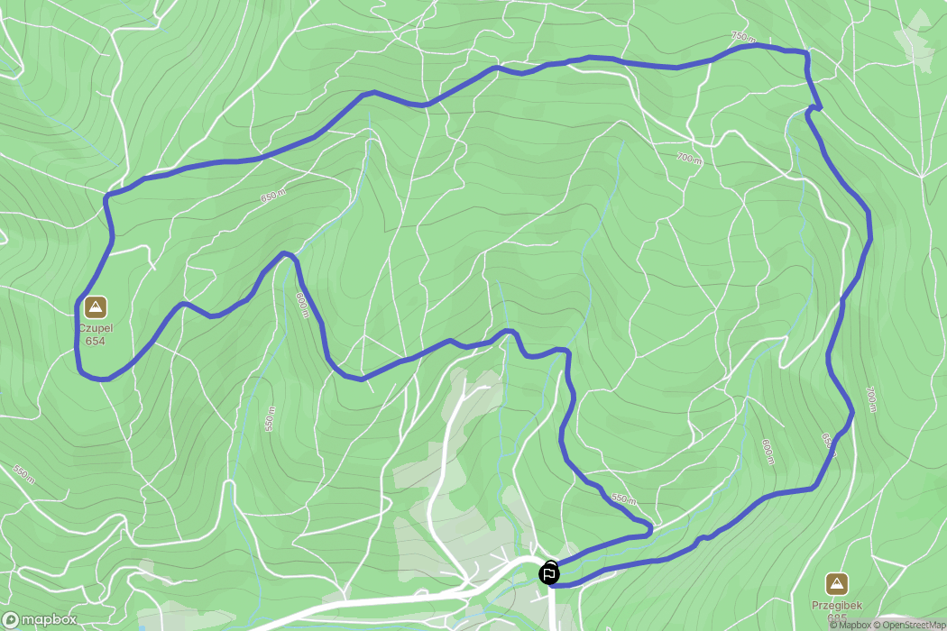 Bielsko-Biała: mapa trasy - Poland