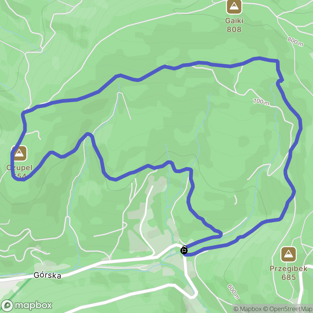 Bielsko-Biała: mapa trasy - Poland