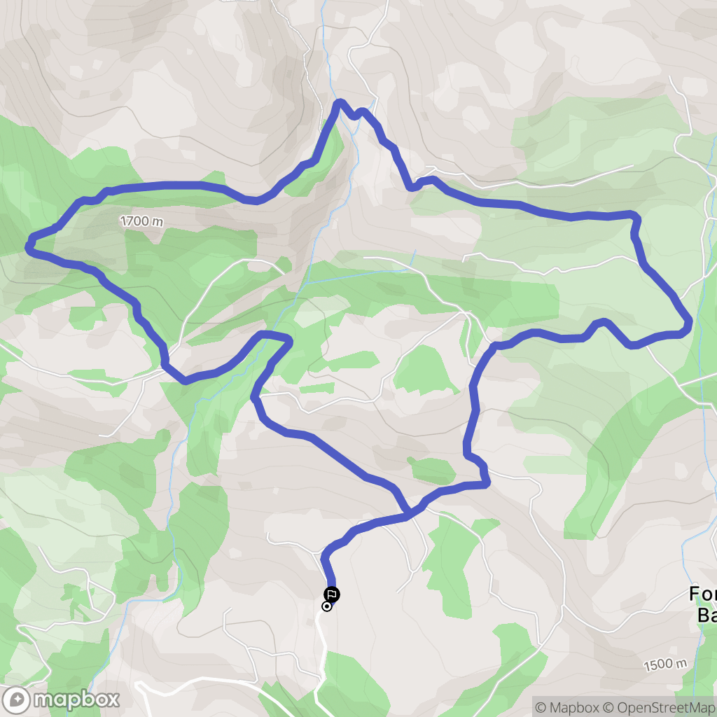 Chorges : carte du parcours de randonnée - France
