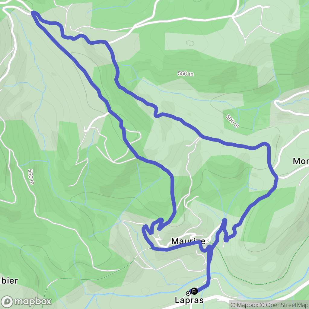 Saint-Basile : carte du parcours de randonnée - France
