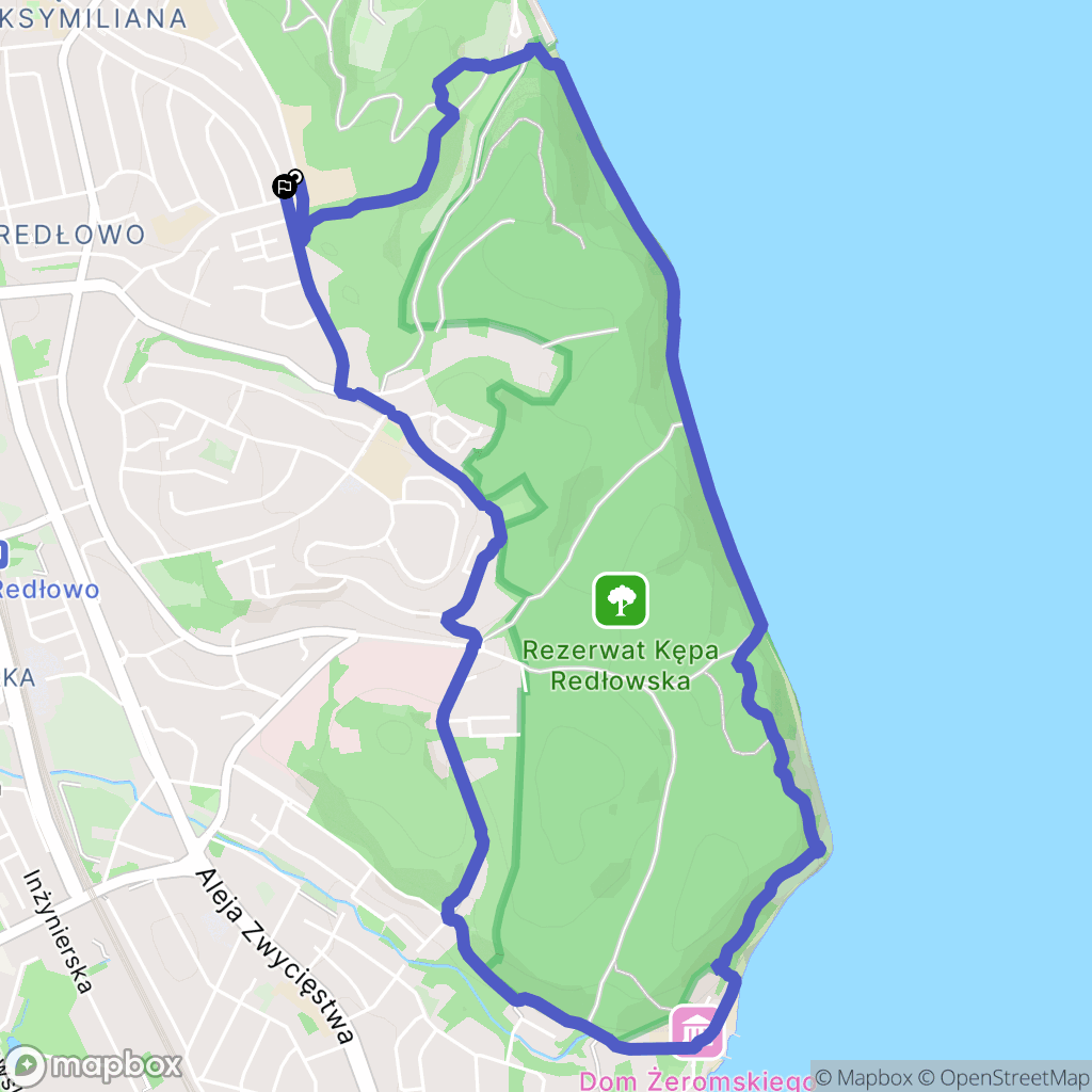 Gdynia: mapa trasy - Poland
