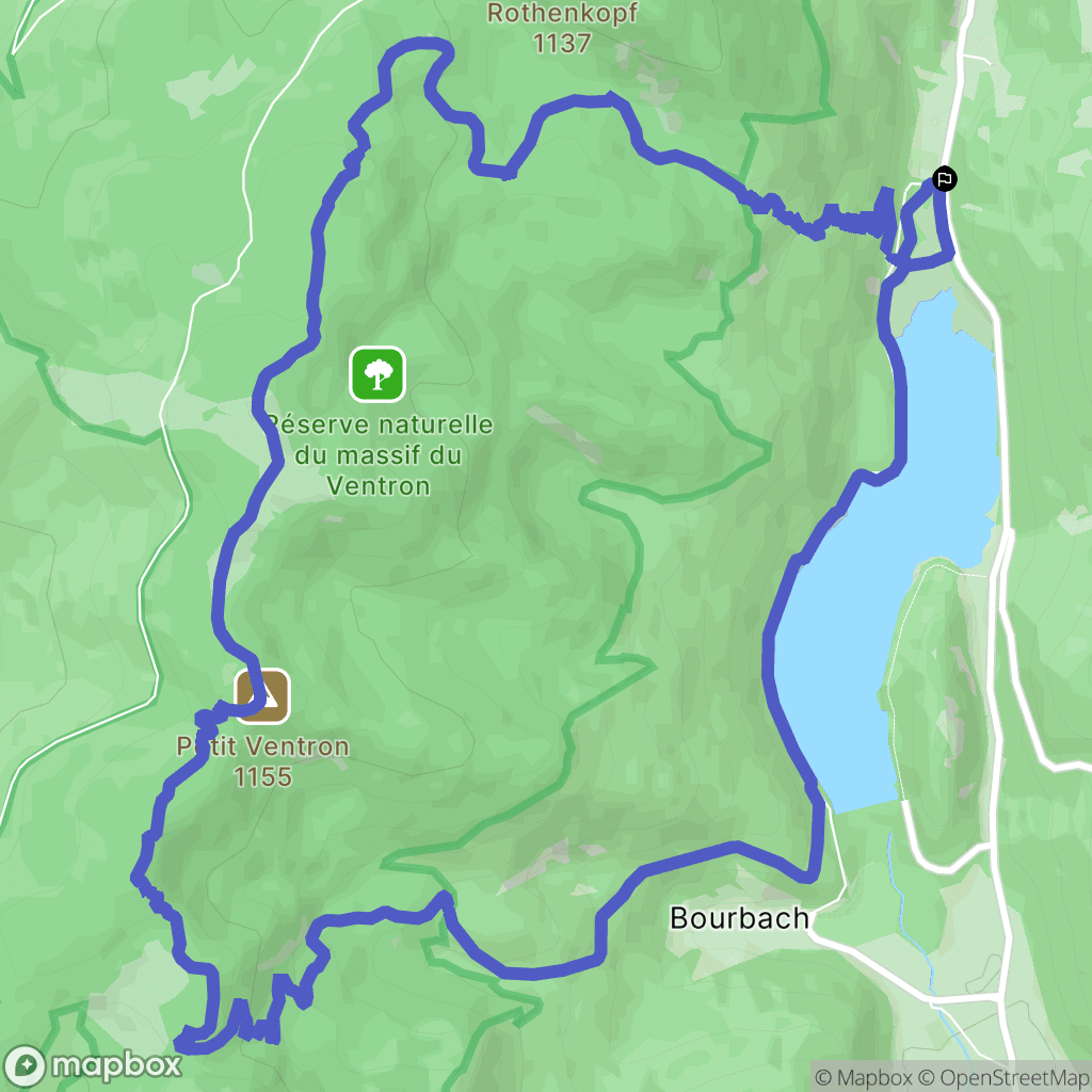 Wildenstein : carte du parcours de randonnée - France