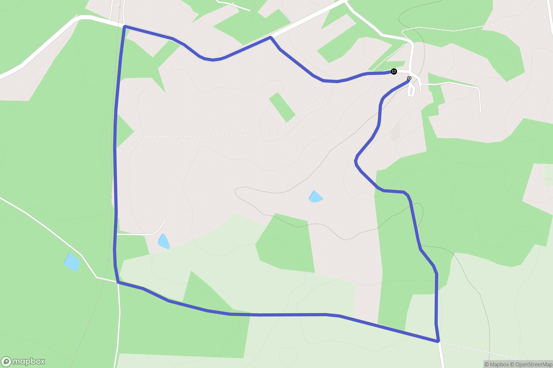 Manot : carte du parcours de randonnée - France