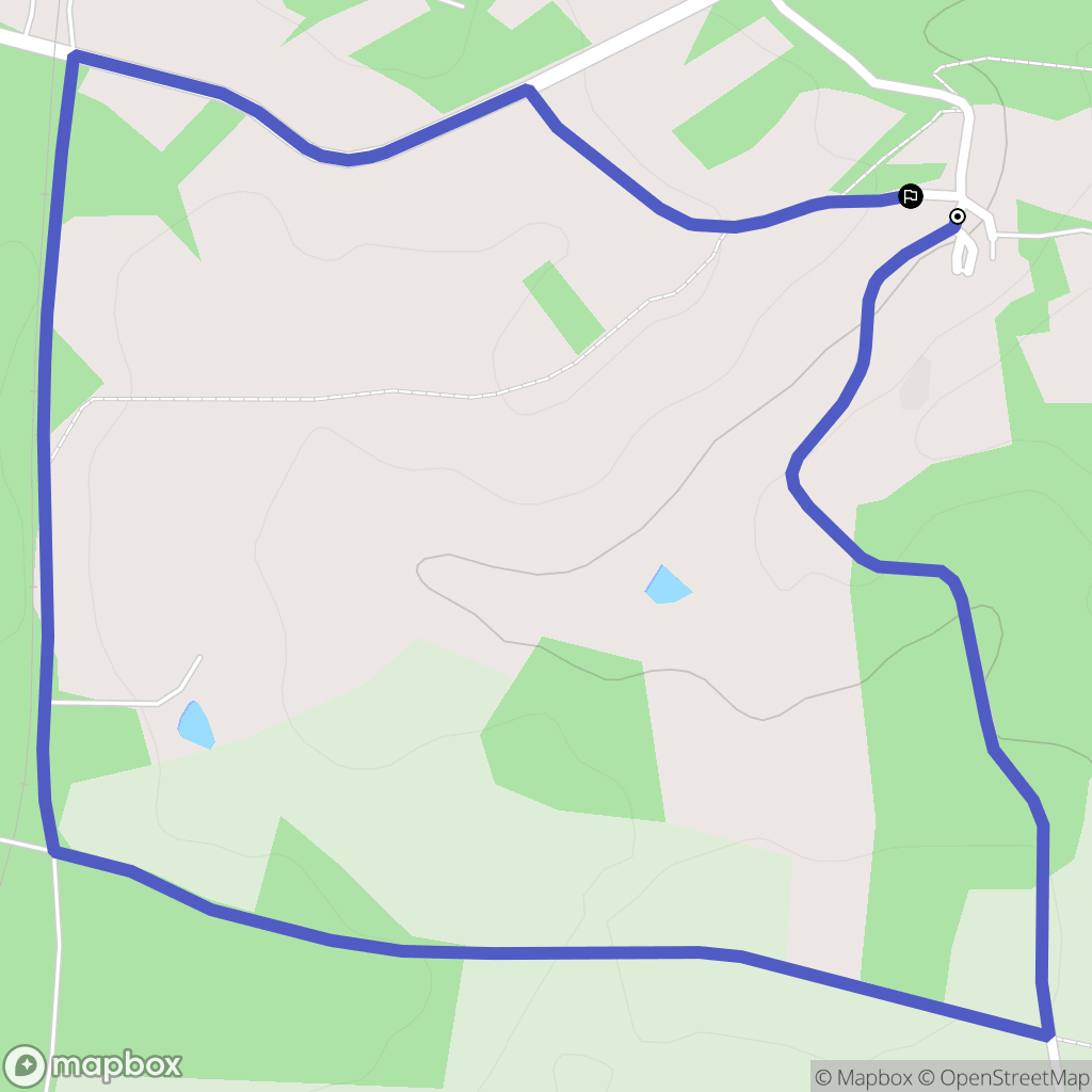 Manot : carte du parcours de randonnée - France
