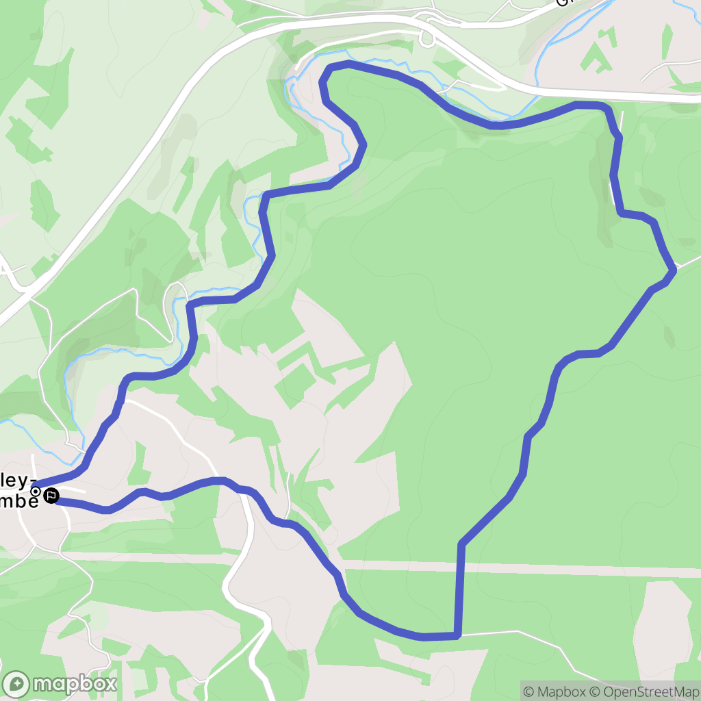 Dampvalley-lès-Colombe : carte du parcours de randonnée - France