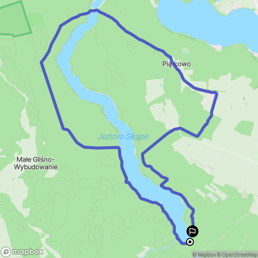 Broda: mapa trasy - Poland