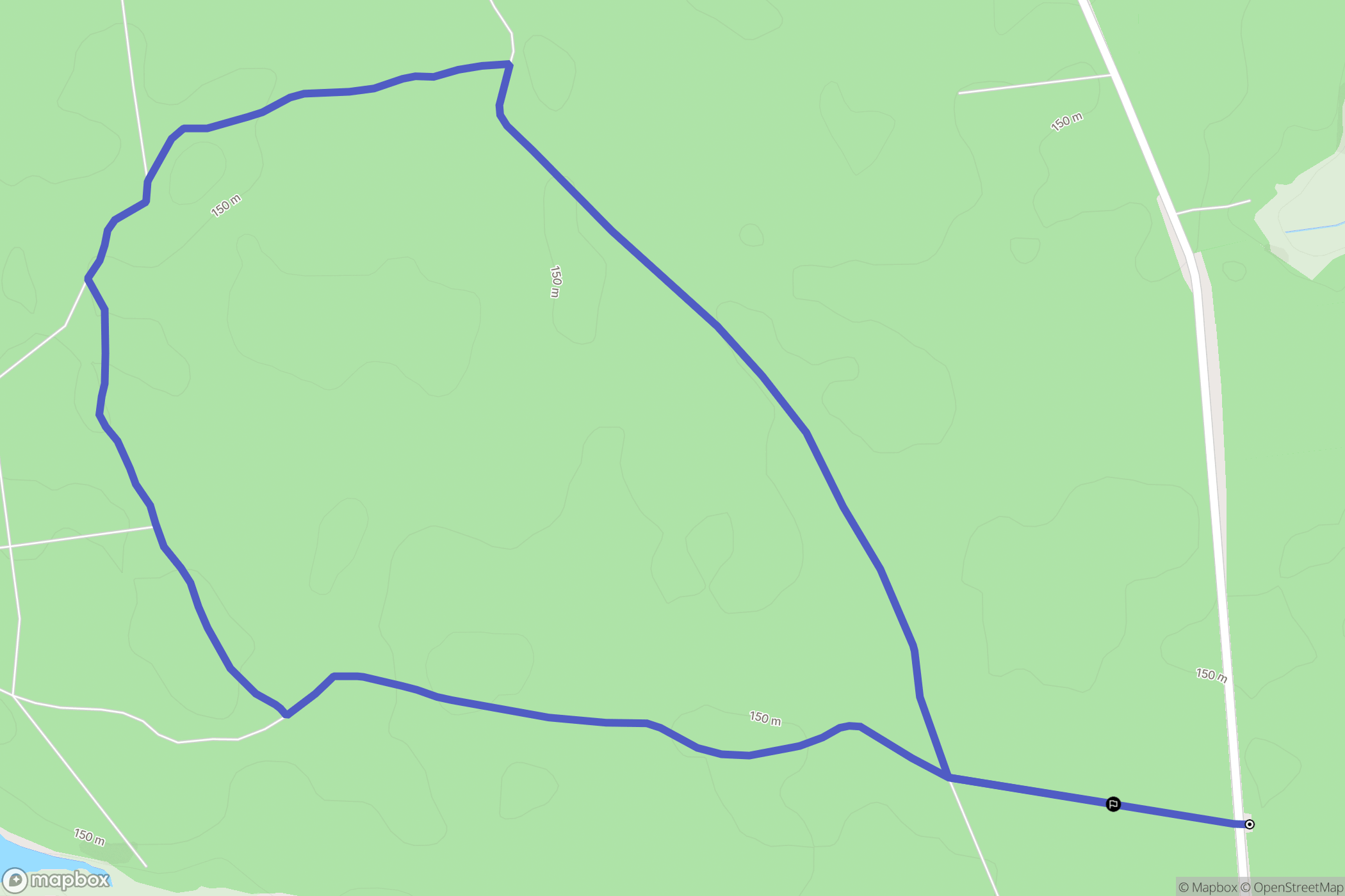 Zielona Chocina: mapa trasy - Poland