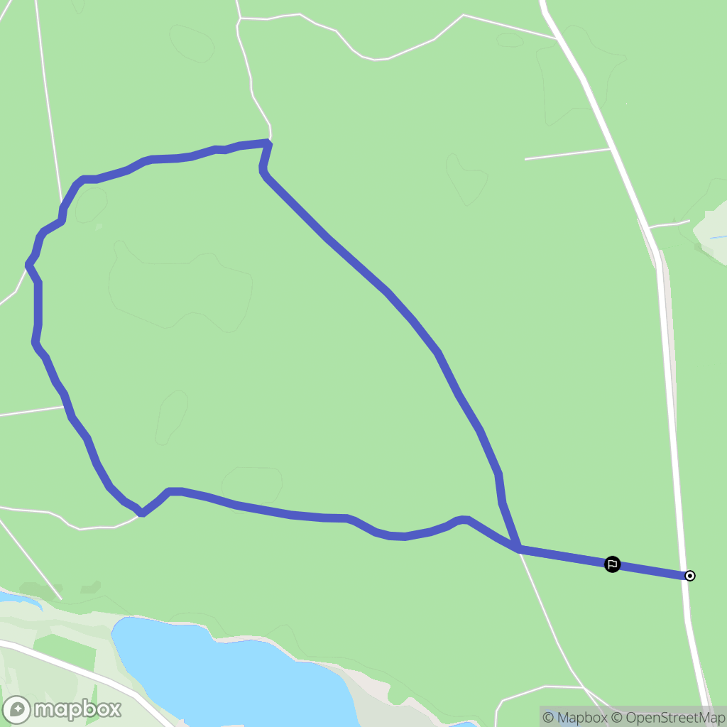 Zielona Chocina: mapa trasy - Poland