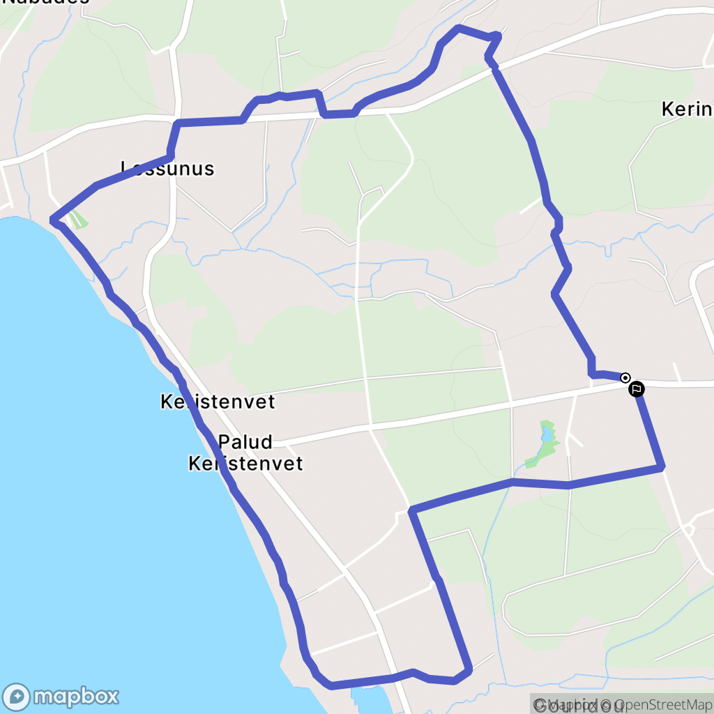 Plozévet : carte du parcours de randonnée - France